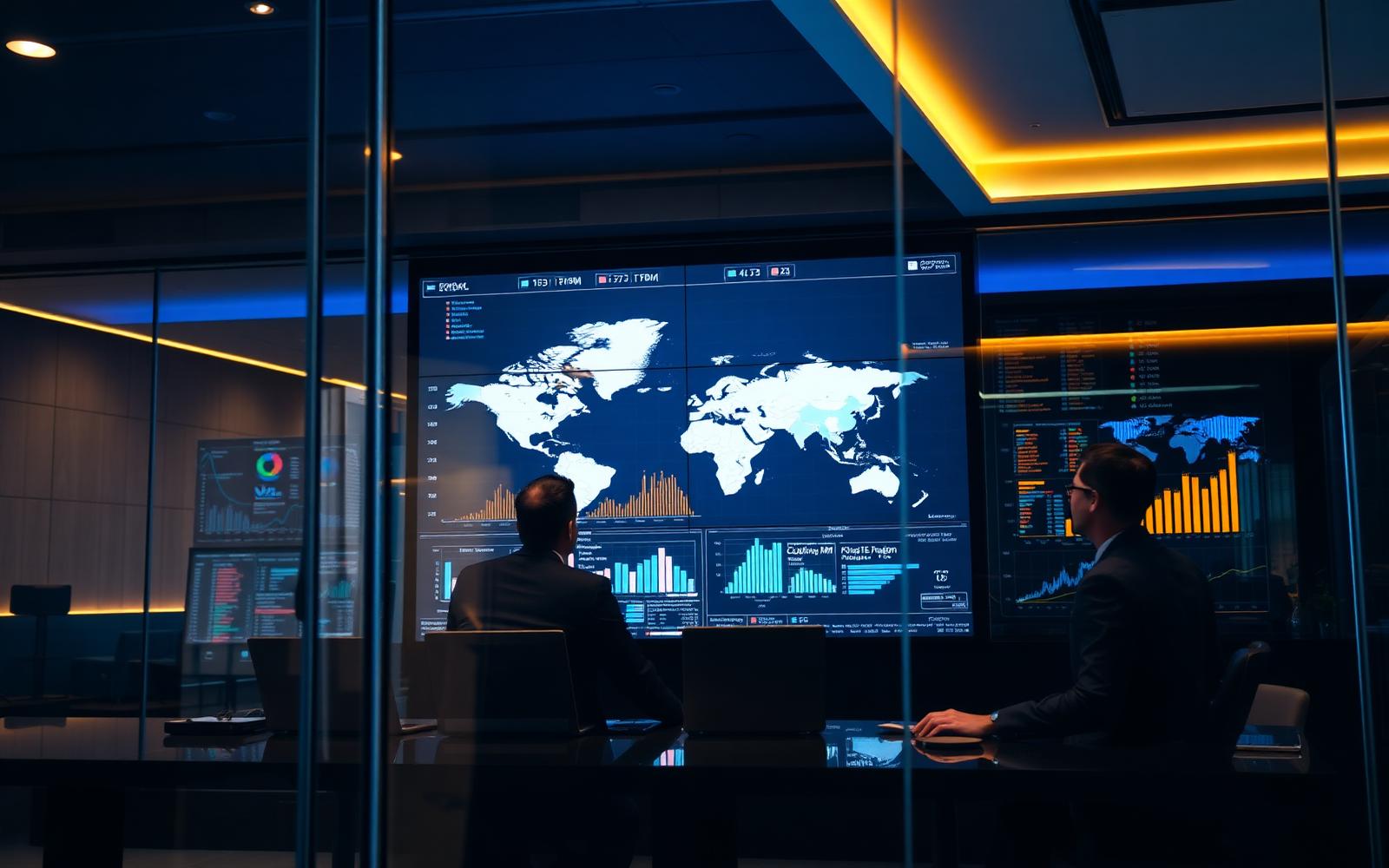 Sala de operações e inteligência global